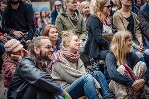 Festivaaliyleisöä 2016. Kuva: Eino Ansio