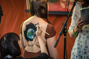Mayu Saaritsa, Hikaru Cho (JP), Anu Aamu Aurora & Yumi Fuzuki (JP), 2016. Kuva: Eino Ansio