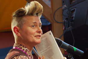 Joelle Taylor (UK), 2018. Kuva: Marianne Ylitie