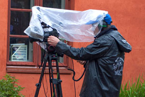 Kuutiomedia vastasi suoran verkkolähetyksen toteutuksesta välillä haastavissakin olosuhteissa. Kuva: Riikka Vaahtera