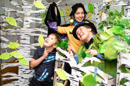 Lastenohjelmasta nähtiin muun muassa Kulttuurikeskus PiiPoon toiminnallinen Runo-olohuone. Kuva: Susanna Lyly.